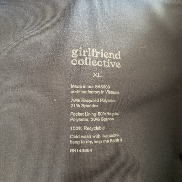 Girlfriend collective leggings navy blue women’s large side pockets EUC - Picture 5 of 5